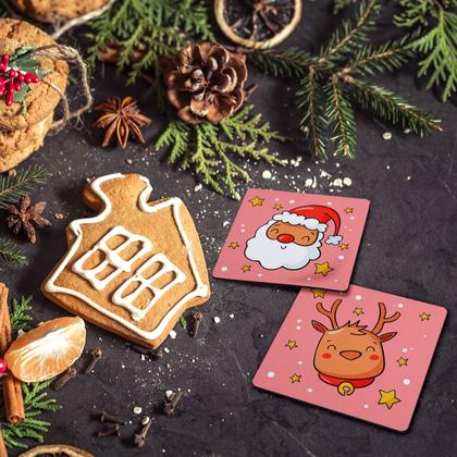 Imagem de Jogo de Porta Copos Natal - 4 peças