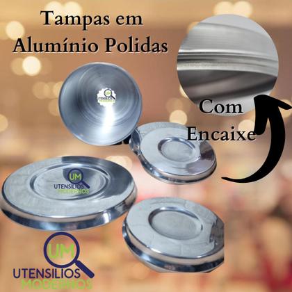 Imagem de Jogo de Porta Mantimentos em Alumínio 5 Peças Rosa Pink Família Decorado