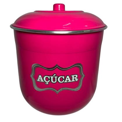 Imagem de Jogo de Porta Mantimentos Lata Potes Arroz 5 pecas em Alumínio