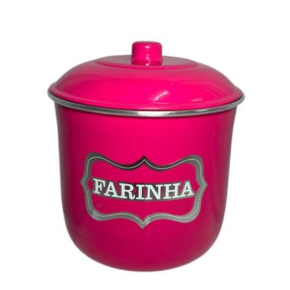 Imagem de Jogo de Porta Mantimentos Lata Potes Arroz 5 pecas em Alumínio