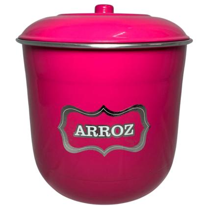 Imagem de Jogo de Porta Mantimentos Lata Potes Arroz 5 pecas em Alumínio