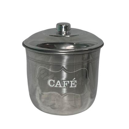 Imagem de Jogo de Porta Mantimentos Lata Potes Arroz 5 pecas em Alumínio