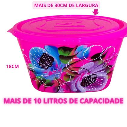 Imagem de Jogo de Potes Multiuso Tipo Tupperware  Kit Completo com 5 Peças Tampa Vedante, Freezer e Microondas