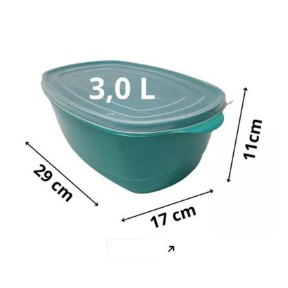 Imagem de Jogo De Potes Retangular Analeni Multiuso 5 Peças Com Tampa