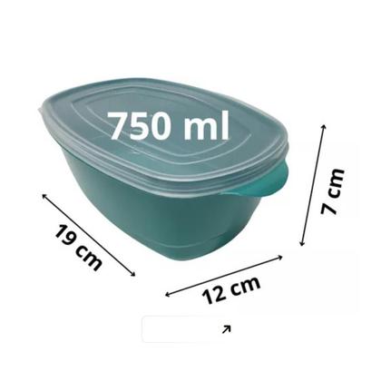 Imagem de Jogo De Potes Retangular Analeni Multiuso 5 Peças Com Tampa