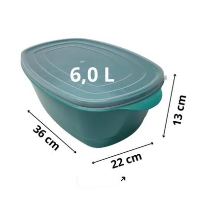 Imagem de Jogo De Potes Retangular Analeni Multiuso 5 Peças Com Tampa