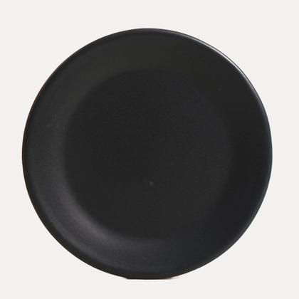 Imagem de Jogo de Prato Para Lanche hambúrguer Preto Matte Fosco Lanchonete Hamburgueria 6 Un