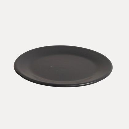 Imagem de Jogo de Prato Para Lanche hambúrguer Preto Matte Fosco Lanchonete Hamburgueria 6 Un