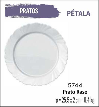 Imagem de Jogo De Prato Pétala 04 Pratos Rasos - 26cm Branco