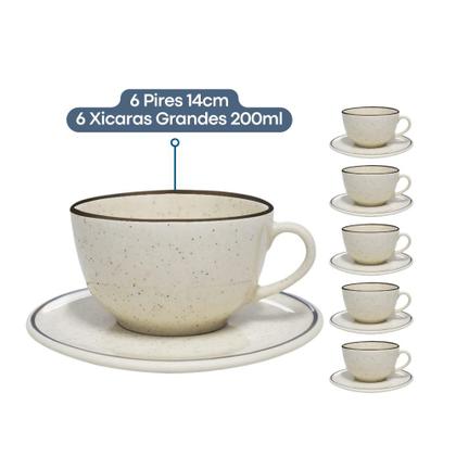 Imagem de Jogo De Pratos Aparelho De Jantar Porcelana 30 Peças Oxford Unni Brisa Kit Completo