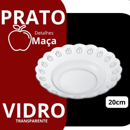 Imagem de Jogo De Pratos Fundos 12 Peças Em Vidro Para Almoço/Janta