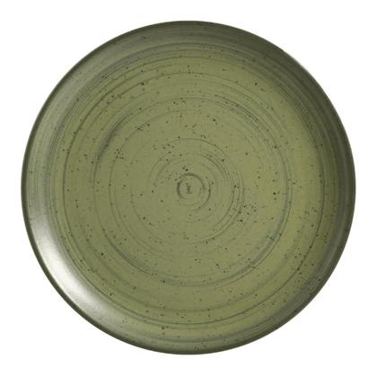 Imagem de Jogo De Pratos Raso Cerâmica Kit 4 Peças 29cm Kya Olive Alleanza Rustico