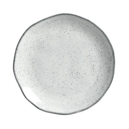 Imagem de Jogo De Pratos Raso Jantar Refeição Kit 6 Peças 26,5cm Orgânico Echo Cerâmica Porto Brasil Rustico