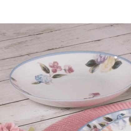 Imagem de Jogo De Pratos Raso Refeição Kit 6 Peças Porcelana 25cm Aura Tramontina Jantar