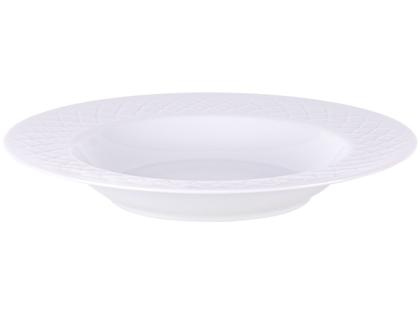 Imagem de Jogo de Pratos Redondo de Porcelana Branco Fundo