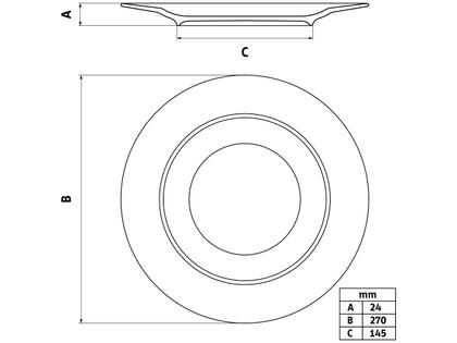Imagem de Jogo de Pratos Redondo de Porcelana Branco Raso
