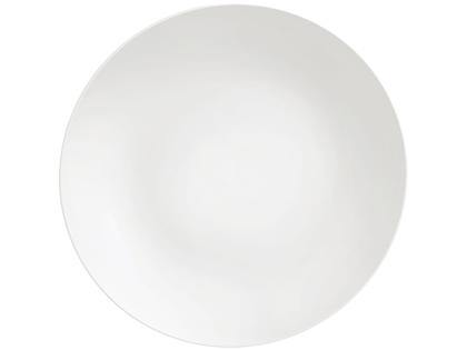 Imagem de Jogo de Pratos Redondo de Porcelana Branco Raso