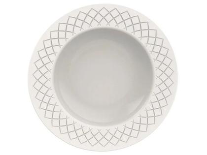 Imagem de Jogo de Pratos Redondo de Porcelana Branco