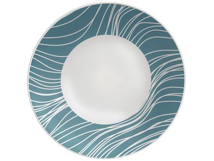 Imagem de Jogo de Pratos Redondo de Porcelana Verde 