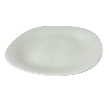 Imagem de Jogo De Pratos Vidro Raso Quadrado Branco Plaza 6 Unidades