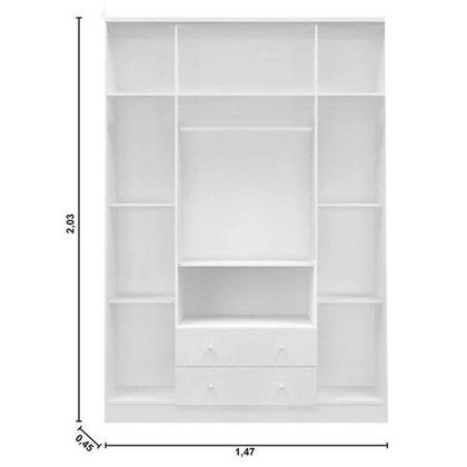 Imagem de Jogo de Quarto Antonella com Guarda Roupa e Cômoda em mdp - Phoenix Baby