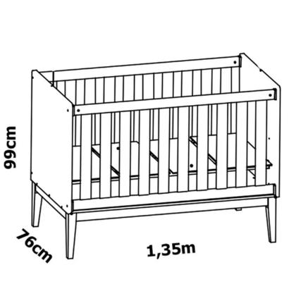 Imagem de Jogo De Quarto Bebê Completo 3 Portas Classic Branco