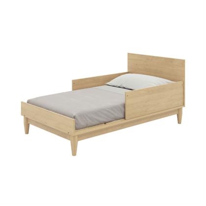 Imagem de Jogo de Quarto Bebê Tomi Quater 3 Peças  Berço 2 em 1, Cômoda e Guarda Roupa 4 Portas MDF Branco com Carvalho