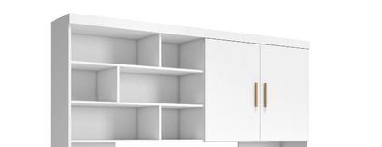 Imagem de Jogo de Quarto Chiara 4 Peças - Roupeiro 2 portas, Módulo Aéreo e Cama com Auxiliar - Phoenix Baby