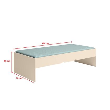 Imagem de Jogo de Quarto Chiara com Modulo Aereo, Guarda Roupa 2 Portas e Cama com Auxiliar Off White - Phoenix Baby