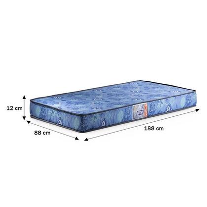 Imagem de Jogo de Quarto Chiara Módulo Aéreo 2 Portas e Cama Branco com Colchão Supreme D20 - Phoenix Baby