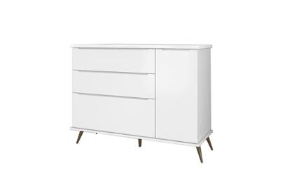 Imagem de Jogo de Quarto com Guarda Roupa, Cômoda e Mesa de Cabeceira Mariana Branco - FbABY