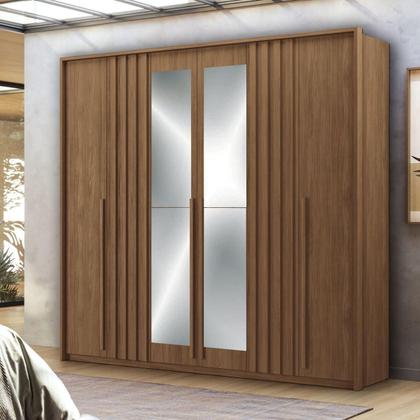 Imagem de Jogo de Quarto Completo Brooklyn Com Espelho Jatoba