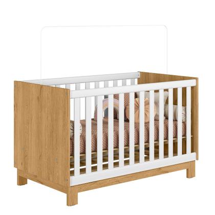 Imagem de Jogo De Quarto Completo Infantil Bebê Guarda Roupa 3 Portas 2 Gavetas Cômoda 4 Gavetas 1 Porta Berço Mini Cama Q Encanto Slim 4340 / 4315 / 4355