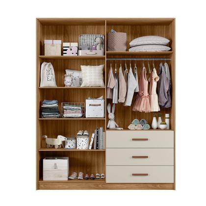 Imagem de Jogo De Quarto Completo Infantil Bebê Guarda Roupa 4 Portas 3 Gavetas Cômoda 4 Gavetas 1 Porta Berço Mini Cama C/ Colchão Pérola