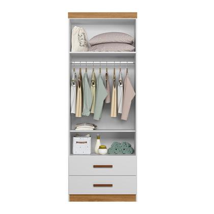 Imagem de Jogo De Quarto Completo Infantil Roupeiro 2 Portas 2 Gaveta Ponte 4 Portas e Bicama Ônix