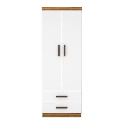 Imagem de Jogo De Quarto Completo Modulado Solteiro Juvenil Lara 3 Pçs Nature/Branco