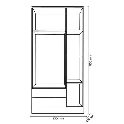 Imagem de Jogo de Quarto Guarda Roupa, Berço e Cômoda Sapateira Rosa