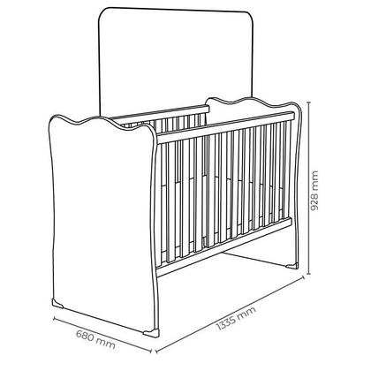 Imagem de Jogo de Quarto Guarda Roupa, Berço e Cômoda Sapateira Rosa