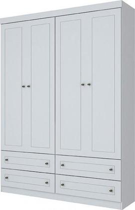 Imagem de Jogo de Quarto Infantil Americano com Guarda Roupa e Cômoda Branco - Henn