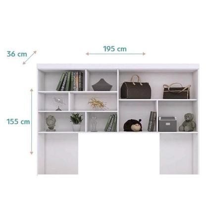 Imagem de Jogo de Quarto Infantil Chiara Módulo Aéreo 2 Portas e Cama Branco com Colchão Supreme D33 - Phoenix Baby