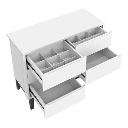 Imagem de Jogo de Quarto Infantil Classic Guarda Roupa 3 Portas e Cômoda 6 Gavetas com Pés Amadeirado - Reller Móveis