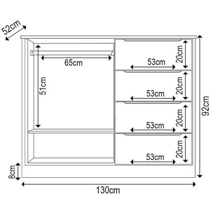 Imagem de Jogo de Quarto Infantil Guarda Roupa 2 Portas e Cômoda 4 Gavetas Lua P04 Rose - Mpozenato