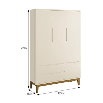 Imagem de Jogo de Quarto Infantil Guarda Roupa 3 Portas e Berço Classic com Pés Amadeirado - Reller Móveis