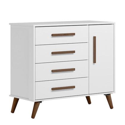 Imagem de Jogo de Quarto Infantil Q Encanto Retrô com Cômoda e Berço - Qmovi