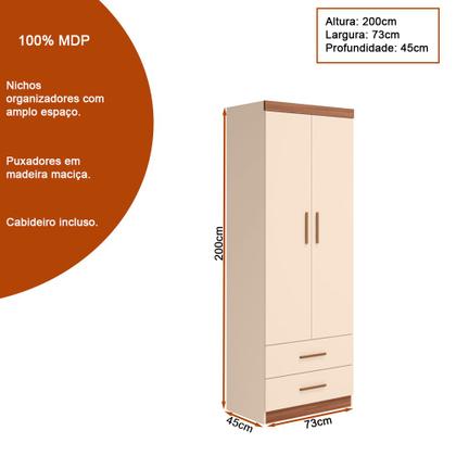 Imagem de Jogo de Quarto Infantil Theo MDP Off White  Carvalho - Sallar Home