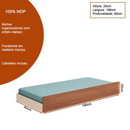 Imagem de Jogo de Quarto Infantil Theo MDP Off White  Carvalho - Sallar Home