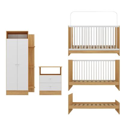 Imagem de Jogo De Quarto Infantil Trevalla Móveis Pom Pom 3 Peças