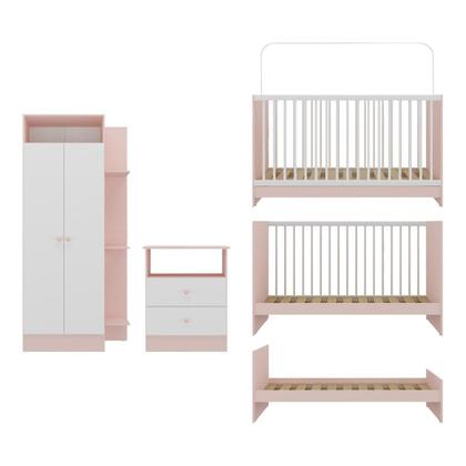 Imagem de Jogo De Quarto Infantil Trevalla Móveis Pom Pom 3 Peças
