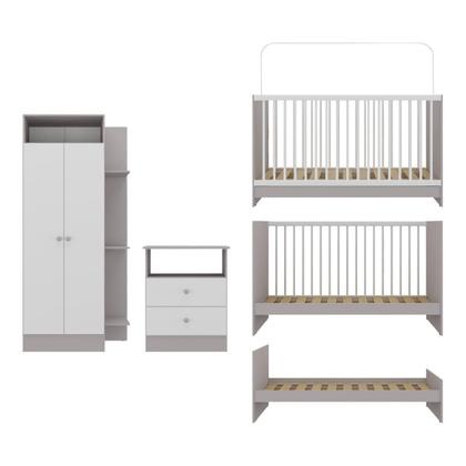 Imagem de Jogo De Quarto Infantil Trevalla Móveis Pom Pom 3 Peças