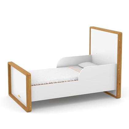 Imagem de Jogo de Quarto Infantil Tutto New com Guarda Roupa 4 Portas e Berço Branco Soft/Freijó - Matic Móveis